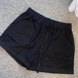 Black soft shorts